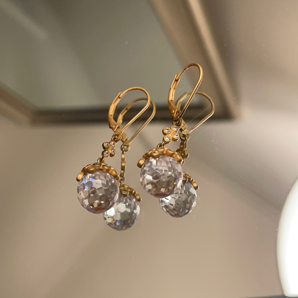 Frida Rothman crystal dangling earrings